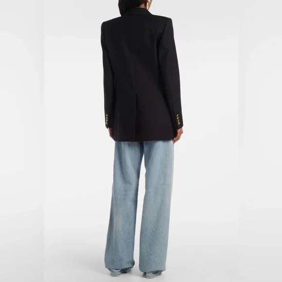 SAINT LAURENT Wool gabardine blazer